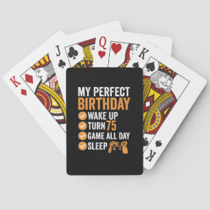 Baraja De Cartas 75º Turno 75 Mi Cumpleaños Perfecto para Jugar