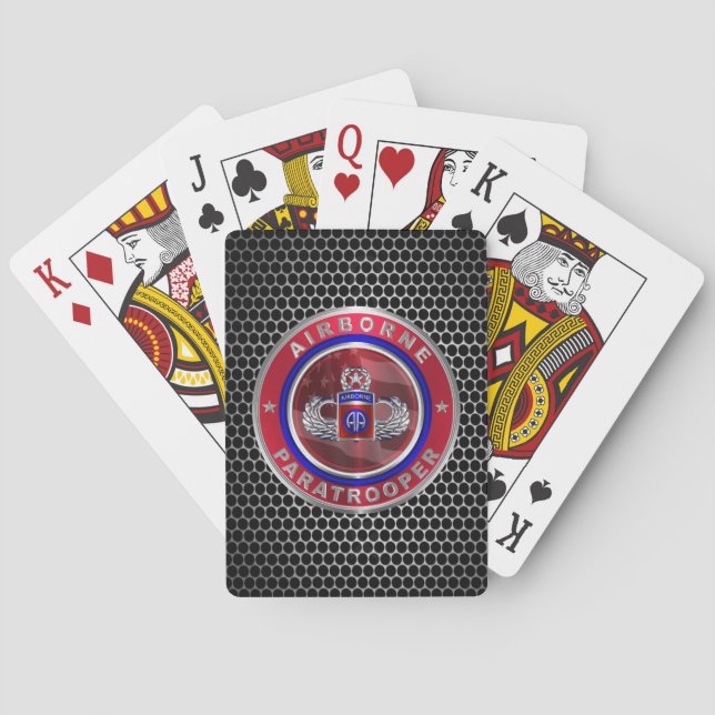 Baraja De Cartas 82.ª División Aerotransportada  (Reverso)