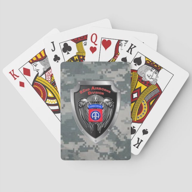 Baraja De Cartas 82.ª División Aerotransportada  (Reverso)