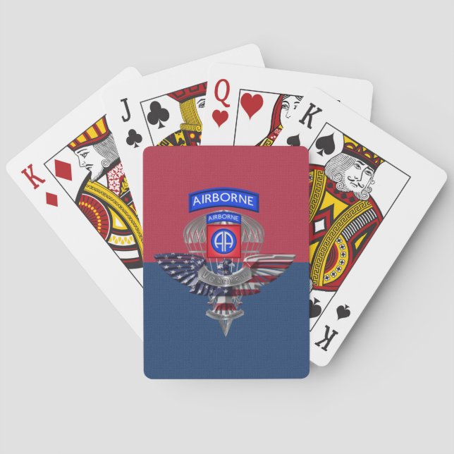 Baraja De Cartas 82.ª División Aerotransportada  (Reverso)