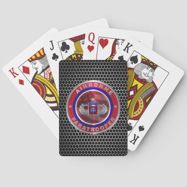 Baraja De Cartas 82.ª División Aerotransportada  (Reverso)