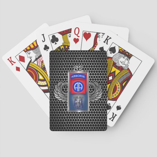 Baraja De Cartas 82.ª División Aerotransportada  (Reverso)