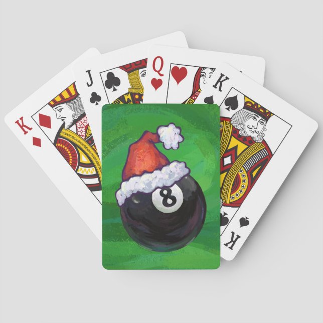 Baraja De Cartas 8 Ball Navidades Green (Reverso)