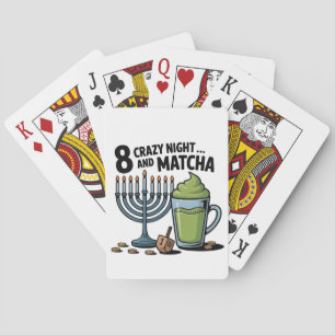 Baraja De Cartas 8 Crazy Nights Y Matcha Hanukkah Judío Jew
