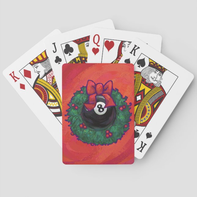 Baraja De Cartas 8 Navidades de bolas Red de Rueda (Reverso)