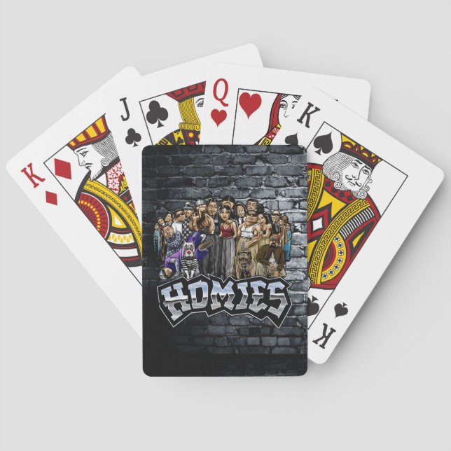 Baraja De Cartas 90s Nostalgia Lil Homies Playing Cards Cholo (Reverso)