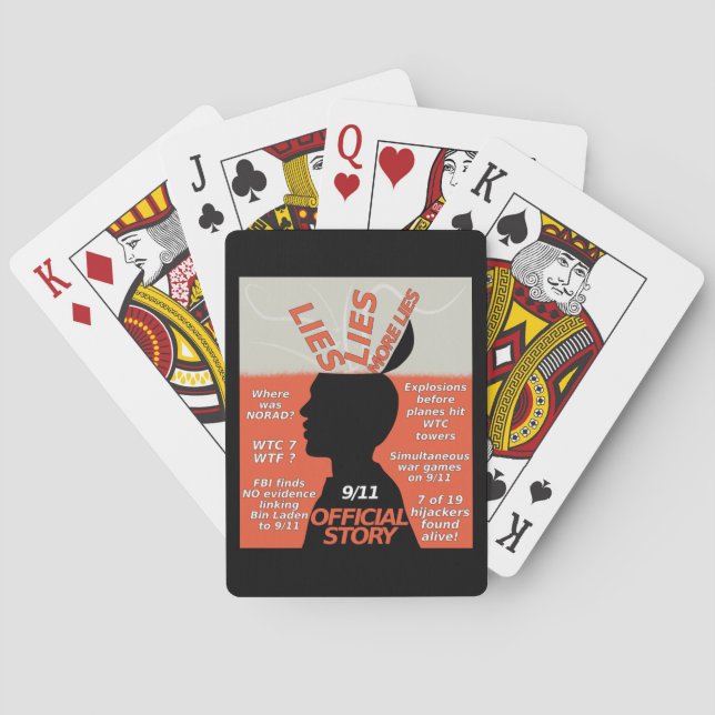 Baraja De Cartas 9-11 Verdadera Historia Oficial Mentira (Reverso)