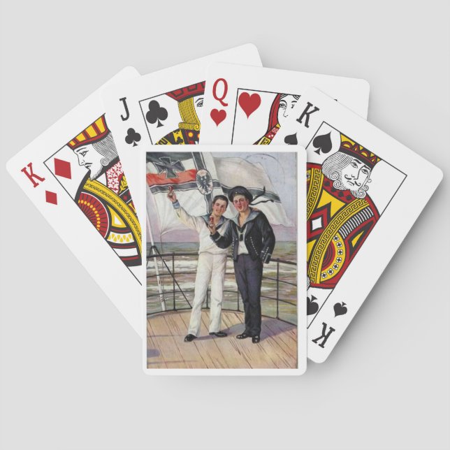 Baraja De Cartas "A M Mailick Imperial German Navy" (Reverso)