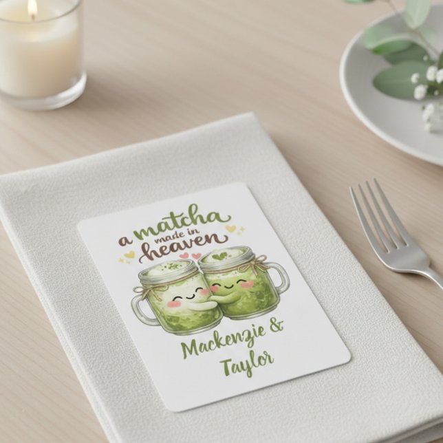 Baraja De Cartas A Matcha Made in Heaven Cute Funny Pun (A Matcha Made in Heaven Cute Funny Pun Poker Cards
by Ricaso. Ideal for wedding favors)