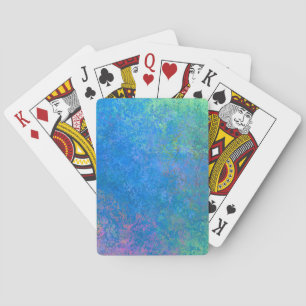 Baraja De Cartas A orillas del mar Tinta de Alcohol, Abstracto Pour