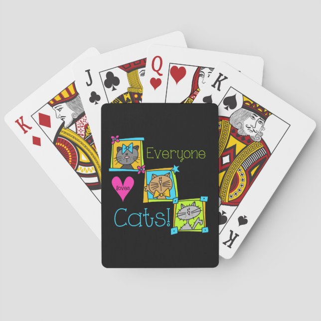 Baraja De Cartas A todos les gustan los gatos (Reverso)