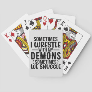 Baraja De Cartas A veces lucho con mis demonios