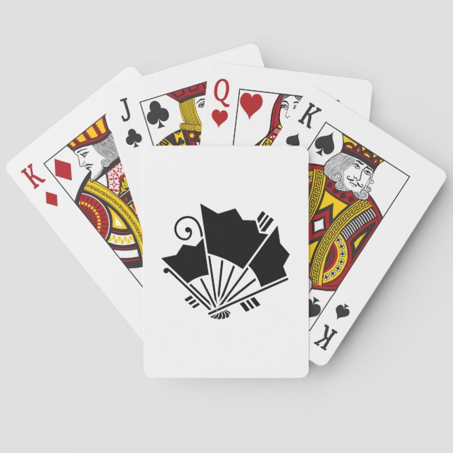 Baraja De Cartas Abanicos en forma de mariposa (Ageha) (Reverso)