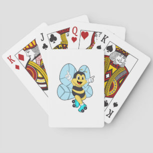 Baraja De Cartas Abeja con patines de rodillos