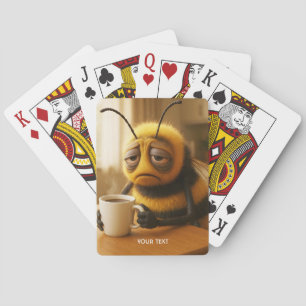 Baraja De Cartas Abeja de fantasía muy linda y cansada