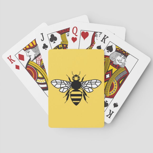 Baraja De Cartas Abeja de Manchester (Reverso)