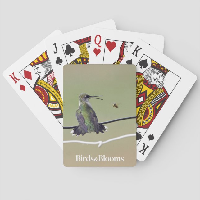 Baraja De Cartas Abeja del colibrí y de la miel (Reverso)