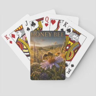 Baraja De Cartas Abeja Melífera Pradera de Flores Silvestres ANIMAL
