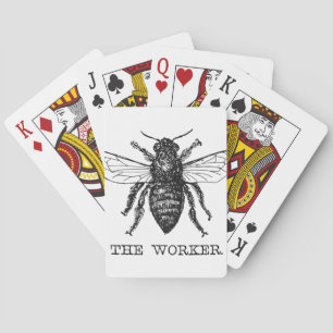 Baraja De Cartas Abeja Obrera Miel Abejorro Negro