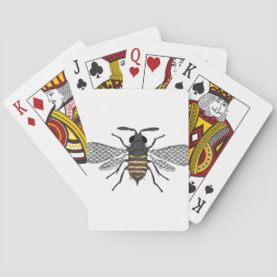 Baraja De Cartas abeja vintage