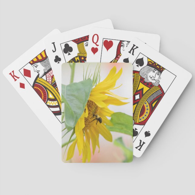 Baraja De Cartas Abeja Y Girasol (Reverso)