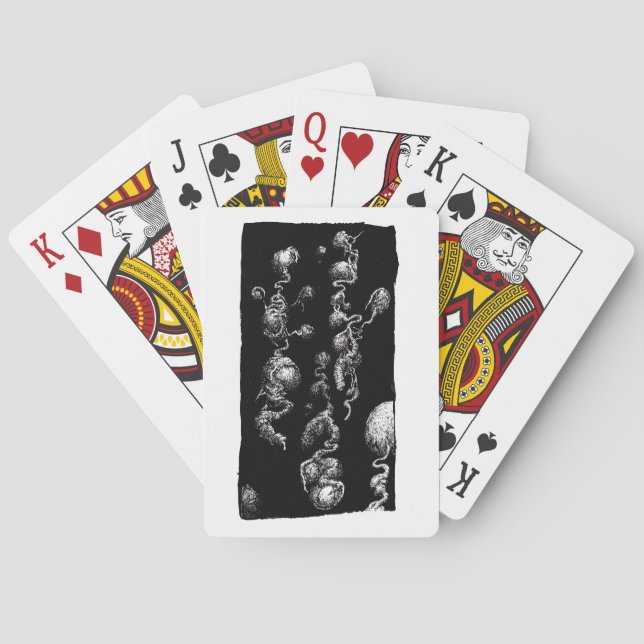 Baraja De Cartas Aberraciones orgánicas flotantes (Reverso)