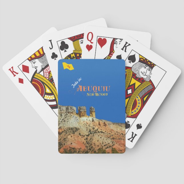 Baraja De Cartas Abiquiu, Nuevo México (Reverso)