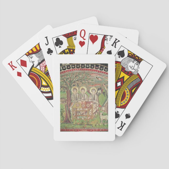 Baraja De Cartas Abraham con los ángeles (mosaico) (Reverso)