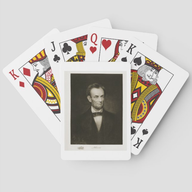 Baraja De Cartas Abraham Lincoln, 16º presidente de Estados Unidos (Reverso)