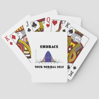 Baraja De Cartas Abraza tu yo normal (Humor de curvatura amarilla)
