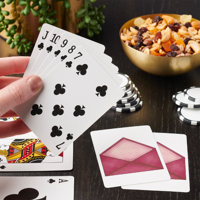 Baraja De Cartas Abrir sobre rosado (Subido por el creador)