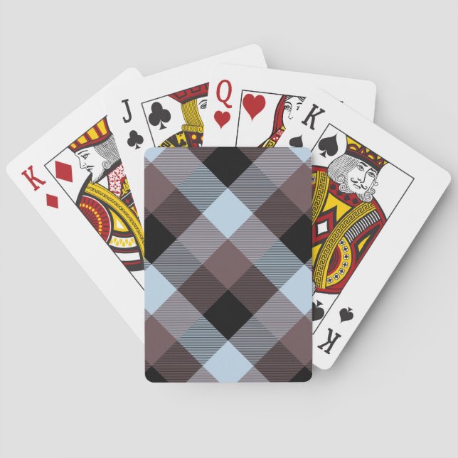 Baraja De Cartas Abstracción geométrica cuadrada 8 (Reverso)