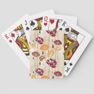Baraja De Cartas Abstract Elegance floral pattern 4