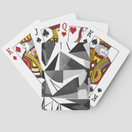 Baraja De Cartas Abstract Modern Geometric Black & White Watercolor