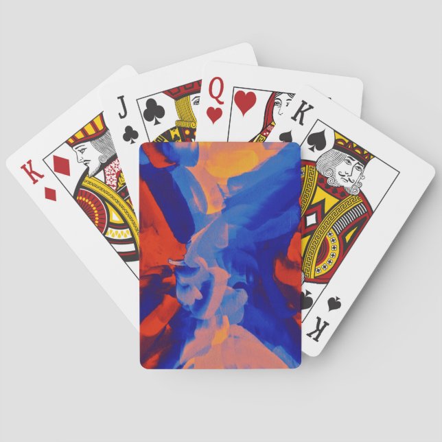 Baraja De Cartas Abstract Painting | Abstract Art 14 (Reverso)