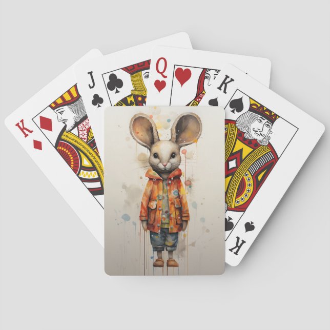 Baraja De Cartas Abstract Shy Mouse (Reverso)