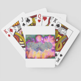 Baraja De Cartas Abstracto acuarela orquídeas florales tropicales