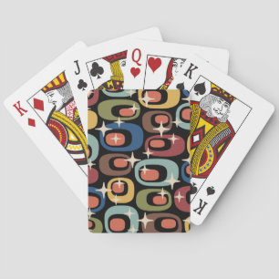 Baraja De Cartas Abstracto Retro Moderno de Medianos del Siglo