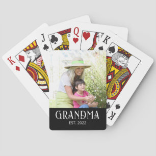 Baraja De Cartas Abuela Establecida Foto 