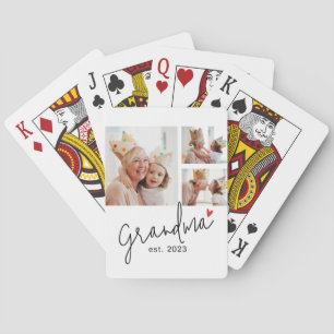 Baraja De Cartas Abuela Estableció el Moderno Guión 3 Foto