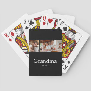 Baraja De Cartas Abuela Estableció Escritura Moderna 3 Foto
