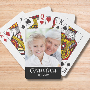 Baraja De Cartas Abuela Estableció Foto