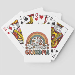Baraja De Cartas Abuela Floral