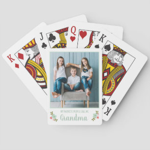 Baraja De Cartas Abuela Foto Personalizada