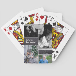 Baraja De Cartas Abuelo Collage de fotos personalizado