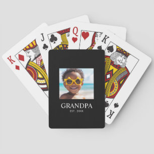 Baraja De Cartas Abuelo Estableció Foto Moderna