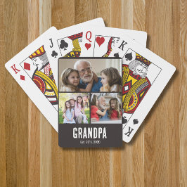 Baraja De Cartas Abuelo estableció la foto 3 de escritura grunge ne