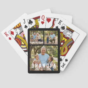 Baraja De Cartas Abuelo Estableció Negrita Moderna Negra 3 Foto