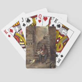 Baraja De Cartas Abuelo que cuida a su nieto