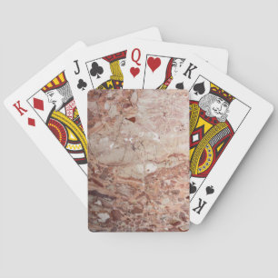 Baraja De Cartas acabado de mármol de guijarro pétreo rojo borgoña